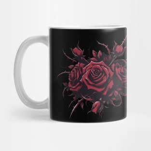 Red goth roses Mug